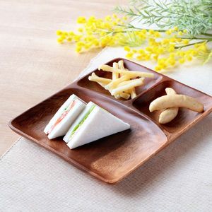 Compartimento de platos de madera para la cena servir mejor precio dividir plato de comedor de madera suministrado por la mejor fábrica - Product Image 2