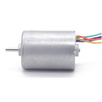 Motor DC tanpa sikat Mini 28MM, Driver tanam 24V kecepatan tinggi RPM BLDC tahan lama