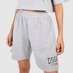 Short de sport 100% coton de haute qualité avec impression personnalisée de votre propre logo Short uni vierge pour femme Short respirant - Product Image 1