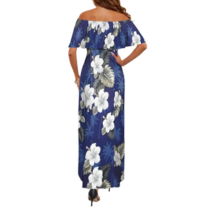 กระโปรงลายชนเผ่าโพลินีเซียแบบใหม่ขายส่ง กระโปรงลากพื้นสำหรับผู้หญิง แฟชั่นชายหาดสไตล์ฮาวาย - Product Image 3