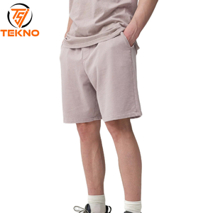 High Quality <b>Men's</b> French Terry <b>Shorts</b> Heavy Cotton Streetwear Distressed Screen Printing <b>Shorts</b> for <b>Men</b> - Product Image 1