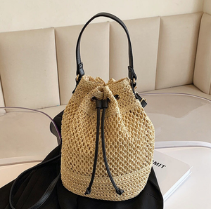 Sac à Bandoulière en Paille Raphia Grande Capacité Crochet Macramé Sacs de Plage Directement du Fournisseur Indien - Product Image 2