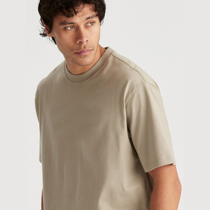 เสื้อปล่อยกรดของผู้ชายผ้าฝ้าย100% โอเวอร์ไซส์สไตล์สตรีทแวร์ผ้าคอตตอนโอเวอร์ไซส์ผ้าดิบสไตล์วินเทจ - Product Image 6