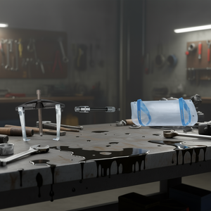 Extracteur d'engrenages à 2 bras haute puissance Gedore avec couvercle de sécurité, ensemble de 6 pièces - Product Image 3