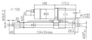 12000N <span class=keywords><strong>24V</strong></span> 48V กระบอกไฮดรอลิกตัวกระตุ้นเชิงเส้นไฟฟ้า - Product Image 6