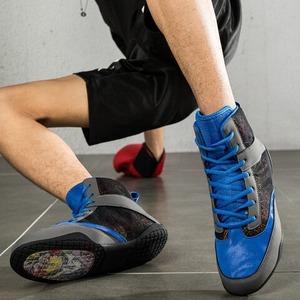 รองเท้ามวยปล้ำกีฬาสำหรับผู้ชายรองเท้าทนทานสำหรับ MS-BS-020มวยปล้ำนักมวยยกน้ำหนักและเพาะกาย - Product Image 6