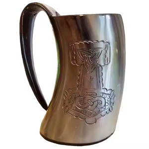 Handmade Durable <b>Drinking</b> <b>Horn</b> Mugs with Natural Shape and Tankard Designs Modern Style Custom Logo Artisan Craft - Product Image 6