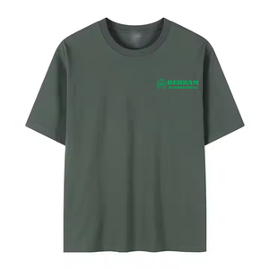 T-shirt Homme Oversize en Mélange Polyester/Coton avec Logo Personnalisé, Écologique, Respirant, Style Streetwear, Épaules Tombantes, Vierge - Product Image 5