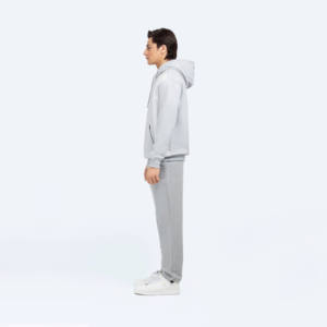 เสื้อฮู้ดแบบสวมศีรษะคอตตอน100% เป็นมิตรกับสิ่งแวดล้อมและระบายอากาศได้ดีสไตล์ใหม่ใส่ได้พอดีกับ430 GSM ว่างเปล่า - Product Image 3