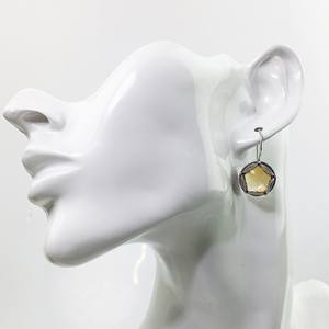 Ensemble de boucles d'oreilles pendantes en argent citrine naturelle Ensemble de boucles d'oreilles en argent sterling 925 avec pierres précieuses citrine véritable Ensemble de pendentifs Cadeau bijoux pour femmes - Product Image 4