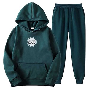 Survêtement de jogging 2 pièces pour homme, tenue athlétique à capuche, survêtement de sport, ensemble pull-over - Product Image 4