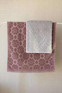 Floral Pattern Cotton Bath <b>Towel</b> <b>Set</b> Soft Absorbent Jacquard Weave Rectangle Home Use Adult Size - Product Image 2