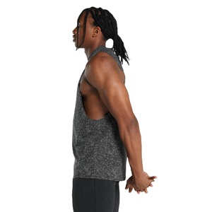 Camiseta sin mangas de algodón y poliéster XL para hombre, ropa de gimnasio transpirable con estampado de logotipo personalizado, ropa de Fitness Lisa informal 2022 - Product Image 2