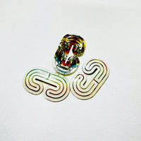 Parches de Silicona de Goma Multicolor Personalizados con Letras Inglesas en 3D y Logotipo de Corazón - Etiquetas de Marca Duraderas, Ecológicas y Libres de Níquel para Zapatos
