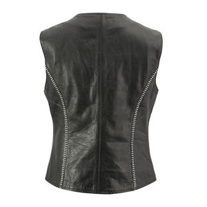 New Customized Motorbike Leather Vest <b>Men</b> Plus Size Real Leather Biker Vest Racing Stylish Motorcycle <b>Waistcoat</b> - Product Image 4