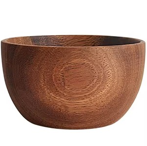 Bol de service en bois naturel poli, ensemble de vaisselle écologique, essentiels de la salle à manger rustique, vie durable, occasions de fête - Product Image 5