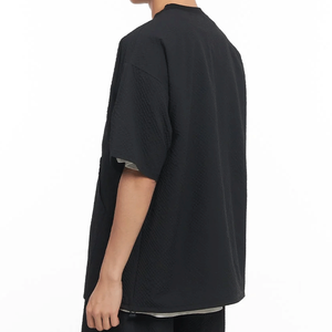 เสื้อยืดโอเวอร์ไซส์ทรงสตรีทแวร์ ผ้าคอตตอนผสมโพลีเอสเตอร์ ระบายอากาศได้ดี  คุณภาพเยี่ยม  สำหรับทุกเพศ  รับปักโลโก้ พิมพ์ลาย  คอกลม  เสื้อยืดผู้ชาย - Product Image 4