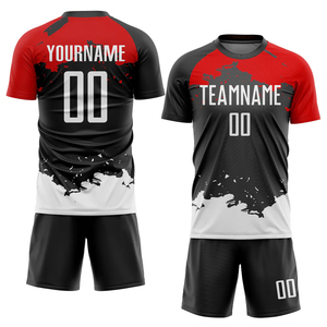 Maillot de football imprimé par sublimation maillots de football respirants personnalisés uniformes d'équipe scolaire vêtements de sport pour le football - Product Image 5