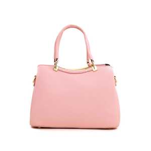 Lujo P35961 para bolso formal rosa con dos asas de gran capacidad de cuero genuino y forro de PU estilo simple para el verano - Product Image 1