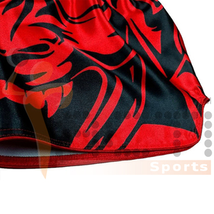 กางเกงขาสั้นมวยไทยสีสวยออกแบบโลโก้ได้ตามต้องการ - Product Image 5