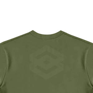 T-shirt court streetwear de haute qualité, couleur noire, coupe classique, personnalisé, 100% coton tricoté, respirant, séchage rapide pour hommes - Product Image 6