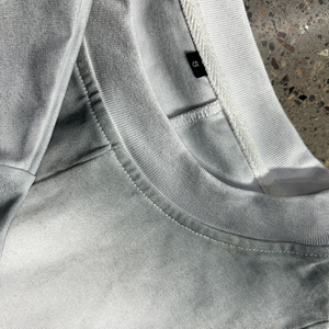 Ropa de calle de algodón de punto pesado personalizada de alta calidad, cuello redondo, gran tamaño, recortado, cuadrado, sólido, transpirable, de secado rápido para hombres - Product Image 6