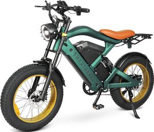 Moto elettrica per adulti, picco 5000W doppio motore | 52V 50AH 2600Wh doppia batteria | 40mph | 20 "x 4" pneumatico Fat Bike con GPS APP - Product Image 1
