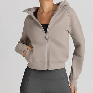 Sweat-shirt à capuche surdimensionné en molleton de coton pour femme, design personnalisé, streetwear - Product Image 3