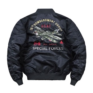 Men's Bomber Jacket, Thick Warm Bomber <b>Coat</b>, Fashion Streetwear, Male Clothing Four Seasons, Thin, Media, Autumn and Winter, New - Product Image 4