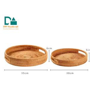 Bandeja de Mimbre Rectangular para Servir, Venta al por Mayor de Fábrica, para Comida, Desayuno, Café y Decoración - Product Image 6