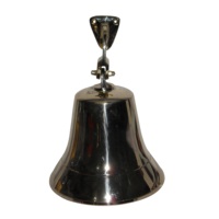 Sonnette d'appel vintage en laiton doré, style moderne, en métal moulé et bois, pour hôtel, réception, restaurant, maison