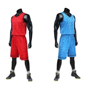 Uniformes de basket-ball sur mesure, logo personnalisé, couleurs personnalisées, unisexe, grandes tailles, respirant, séchage rapide, 100% polyester, sans manches - Product Image 3