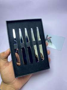 KAAMIR INSTRUMENTS Pince à épiler de luxe personnalisable en acier inoxydable, haute précision, pointue, légère, réutilisable et écologique - Product Image 2