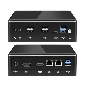 10th Gen 2 Lan Mini PC i7-10510U i5-10210U 2 * DDR4 M.2 NVMeNUCコンピューターWin10 Pro Linux WiFi Type-C DP 4K HTPCPCケース