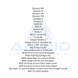 Alta calidad CE ISO certificado 24 piezas de acero inoxidable Manual Dental y conjunto de instrumentos de cirugía oral - Product Image 6