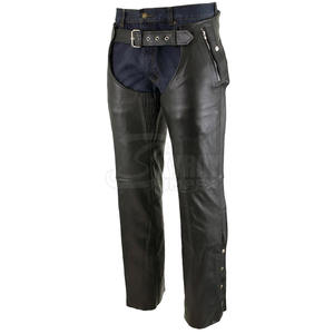 Chaps d'équitation en cuir fabriqués à très bas prix pour hommes de meilleure qualité à vendre en ligne - Product Image 1