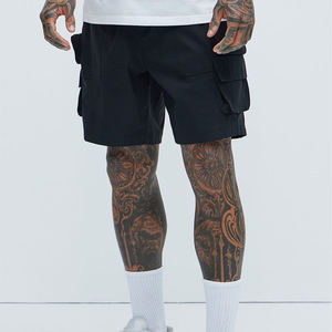 Personalizado Gimnasio Entrenamiento Lado Bolsillos Grandes Deportes Transpirable Pantalones Cortos al aire libre Casual Diseño impermeable Cintura elástica Pantalones cortos - Product Image 1