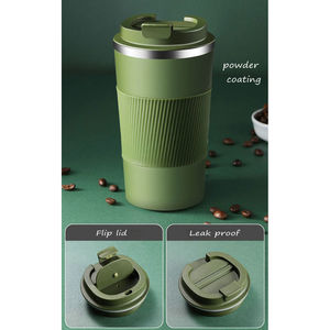 Vaso Térmico de Acero Inoxidable Skirton de 380ml/510ml, Doble Pared Aislada con Tapa, para Café, Oficina, Regalo, Camping, Senderismo - Product Image 4