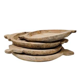 Plato de madera de diseño antiguo indio vintage Platos y platos inspirados en Ins elegantes - Product Image 4
