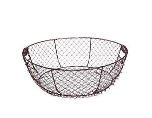 Nouveau Style fil métallique noir Fruits et légumes panier rond en métal panier de rangement pour cuisine salon bureau et garde-manger - Product Image 2