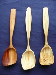Cucharas de madera maciza para cocinar, utensilio de cocina antiadherente, cucharas de madera, juego de utensilios de cocina, utensilios de madera de teca natural para cocinar - Product Image 6