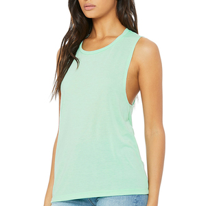 Débardeur de sport pour femmes en gros, push-up, entraînement, gym, fitness, dos nu, respirant, séchage rapide, 100% coton, col rond, débardeurs pour femmes - Product Image 3