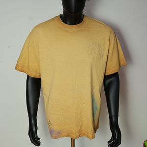T-shirt personnalisé pour homme, coupe oversize, vierge, délavé à l'acide, effet soleil, coupe carrée, court, vieilli, vintage - Product Image 1