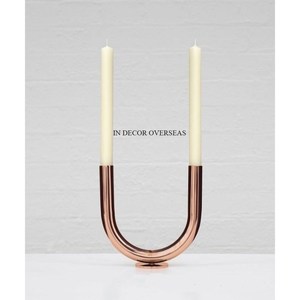 High Grade <b>Gold</b> Plated Stylish Eye Catching Look Prime Quality Metal <b>Candle</b> Stick <b>Holder</b> Supplies From India In Impressive Price - Product Image 2