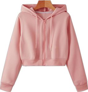 Crop Top Plus Size Veste de mode pour femmes en couleur unie Veste tendance pour femmes en différentes tailles - Product Image 5