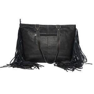 Hot Selling Cowhide Fur Bag Western Style Tassel Handbag Single Strap Mid Messenger Bohemian Women Crossbody Handbags <b>Items</b> set - Product Image 2