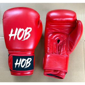 Guantes de Boxeo de Cuero con Logotipo Personalizado, Guantes de Entrenamiento Profesional de Peso Pesado con Cierre de Velcro - Product Image 3