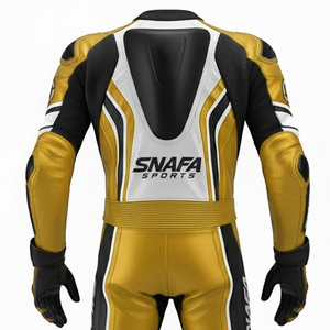 Combinaison de moto en cuir véritable Service personnalisé Marque privée Combinaison de moto en cuir durable Combinaisons de moto de qualité supérieure - Product Image 4
