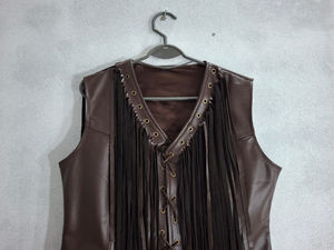 Hot Fashion Biker <b>Waistcoat</b> Motorbike Leather Canvas Vest Customized High Quality Breathable Waterproof <b>Women's</b> Outerwear - Product Image 3