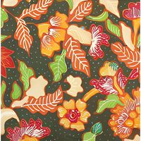 Tissu en peluche non tissé de haute qualité fait à la main, série Flora Fauna d'Indonésie, écologique, léger, en coton Prismisima pour femmes